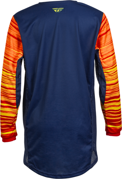 Youth Kinetic Wave Jersey Navy/Yellow/Red Ys