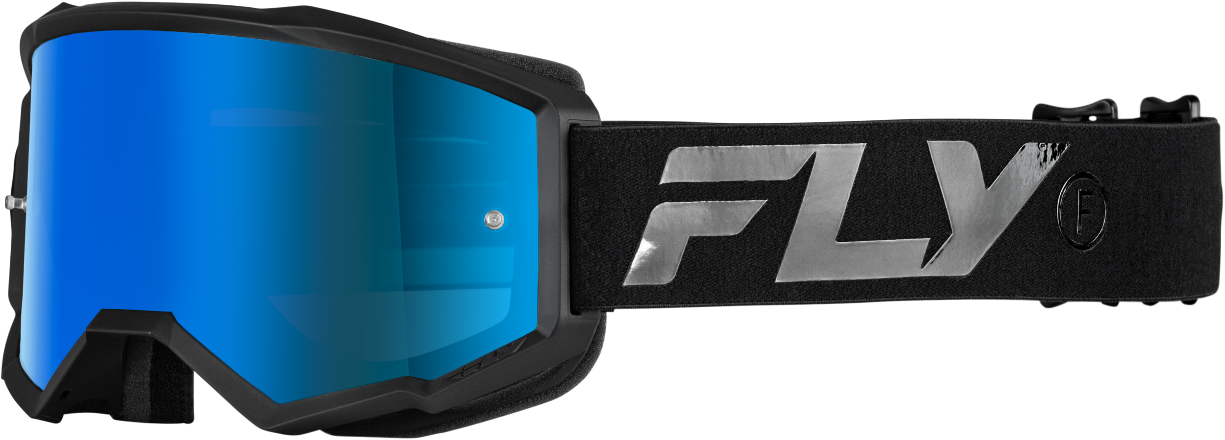 Youth Zone Goggle Black/Black W/ Sky Blue Mirror/Smoke Lens