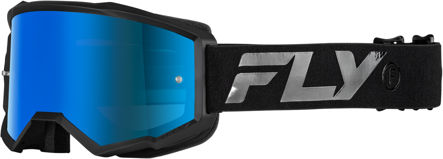 Zone Goggle Black/Black W/ Sky Blue Mirror/Smoke Lens