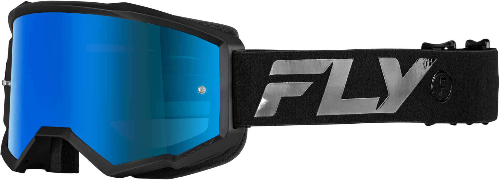 Zone Goggle Black/Black W/ Sky Blue Mirror/Smoke Lens
