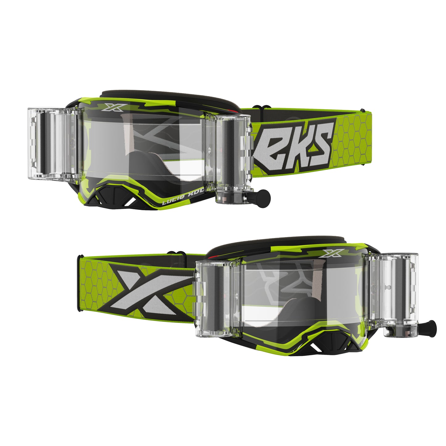 Lucid Goggle Race Pack Yellow Zip Off Clear