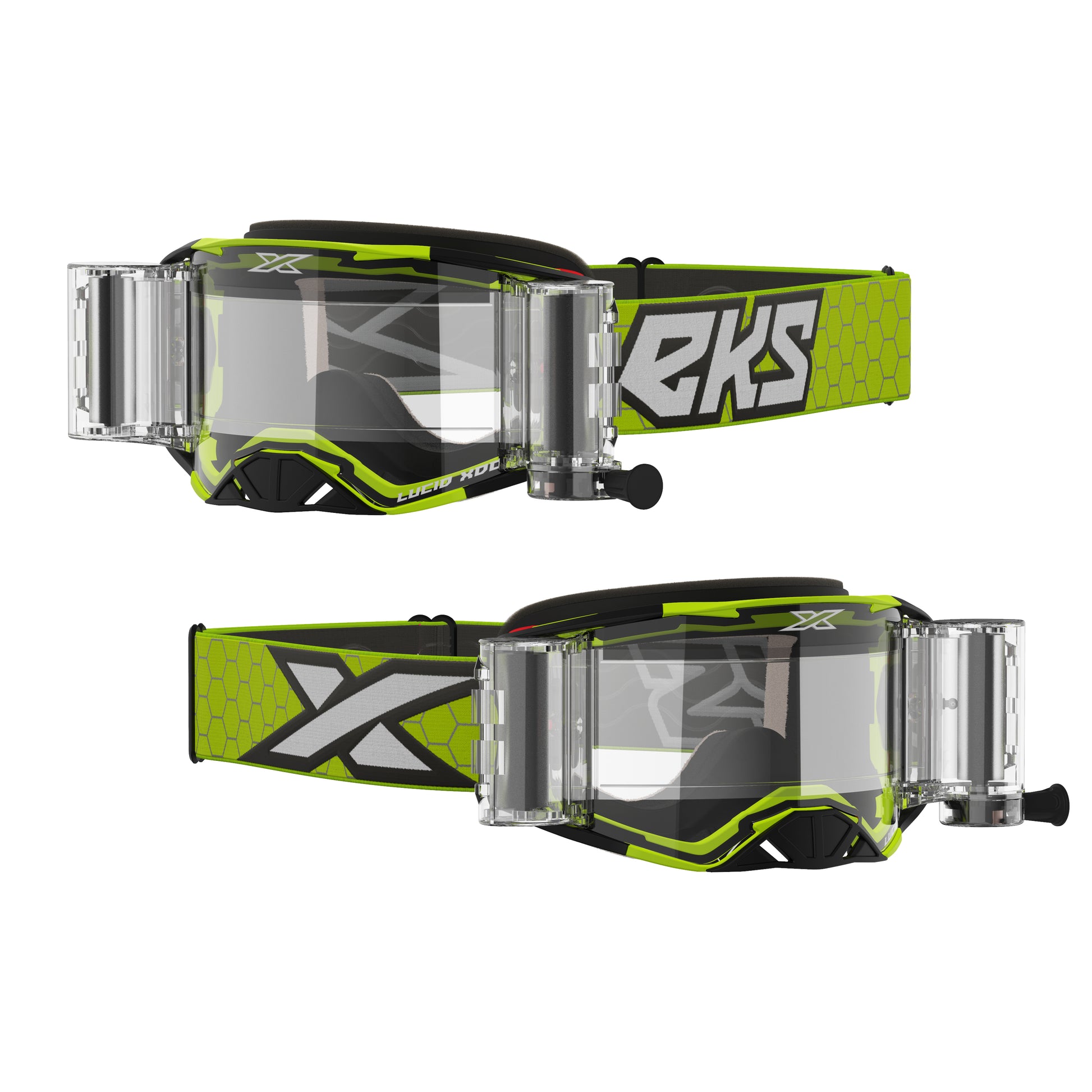 Lucid Goggle Race Pack Yellow Zip Off Clear