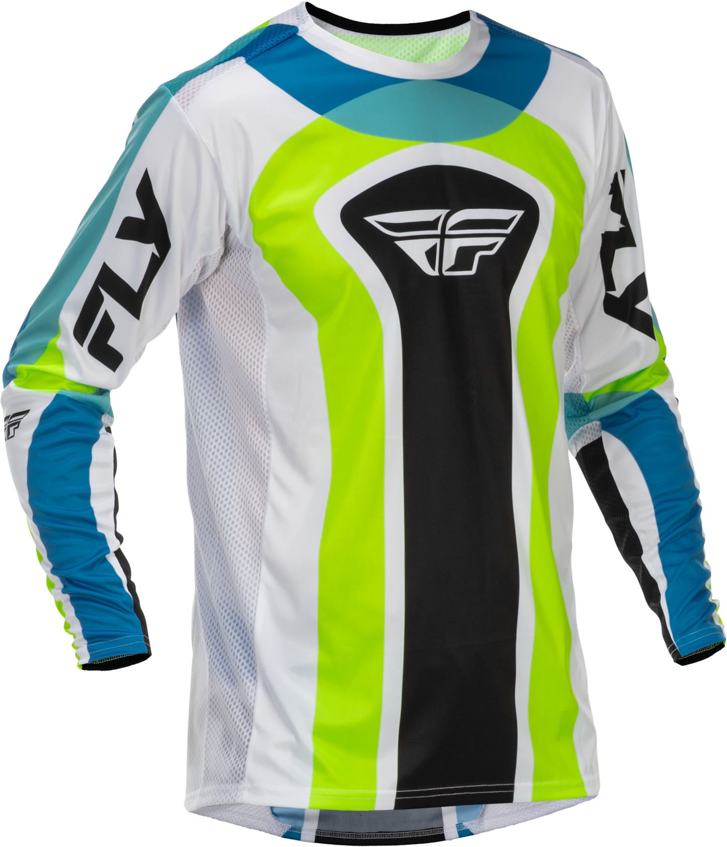 Lite Le Current Jersey White/Lime/Blue Sm