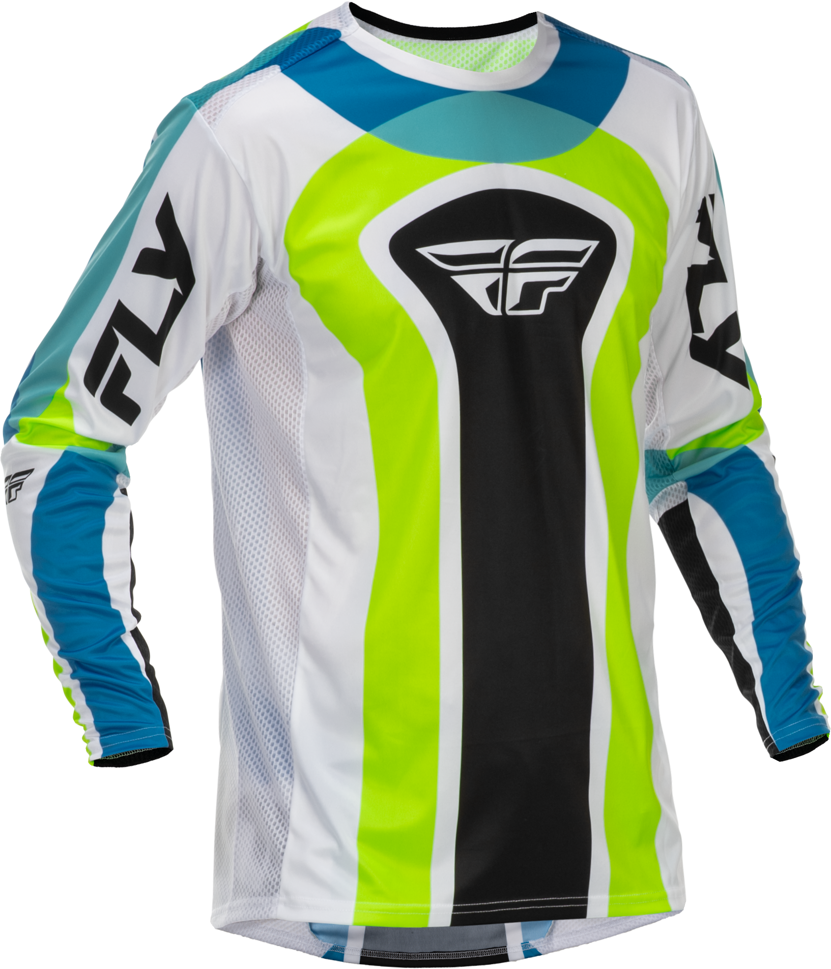 Lite Le Current Jersey White/Lime/Blue Md