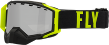 Zone Pro Snw Goggle Blk/Hi Vis W/Silver Mir/Plrzd Smoke Lens