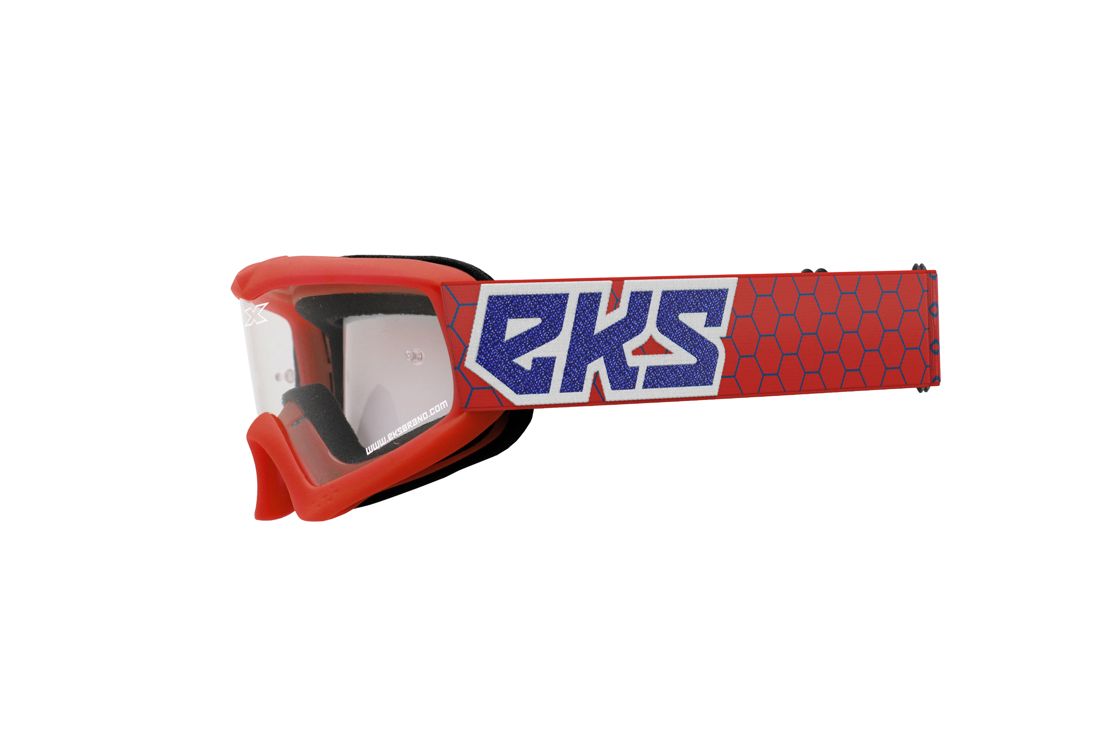 Xgrom Youth Goggle Red/White/Blue Metallic Clear