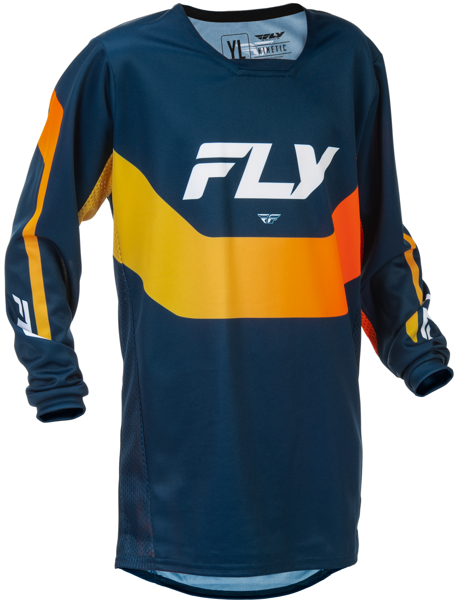 Youth Kinetic Jersey Navy/Orange Yxl
