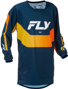 Youth Kinetic Jersey Navy/Orange Ys