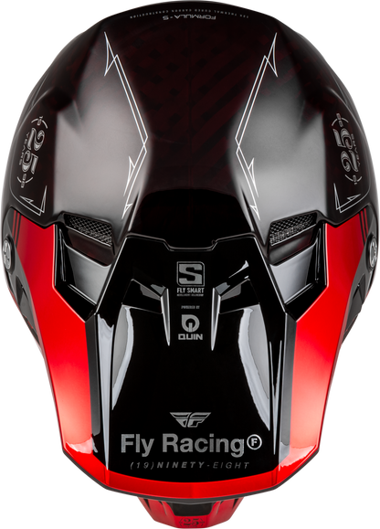 Youth Formula S Carbon Legacy Helmet Red Carbon/Black Yl