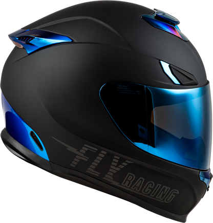 Sentinel Recon Helmet Matte Black/Blue Chrome 2x