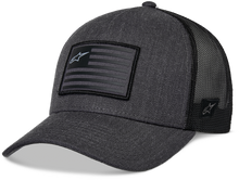 Flag Snapback Hat Charcoal Heather/Black