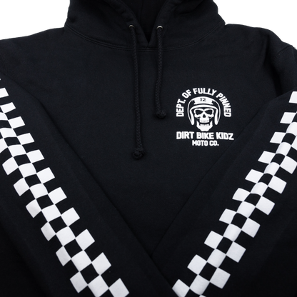 Fully Pinned Hoodie Black Md