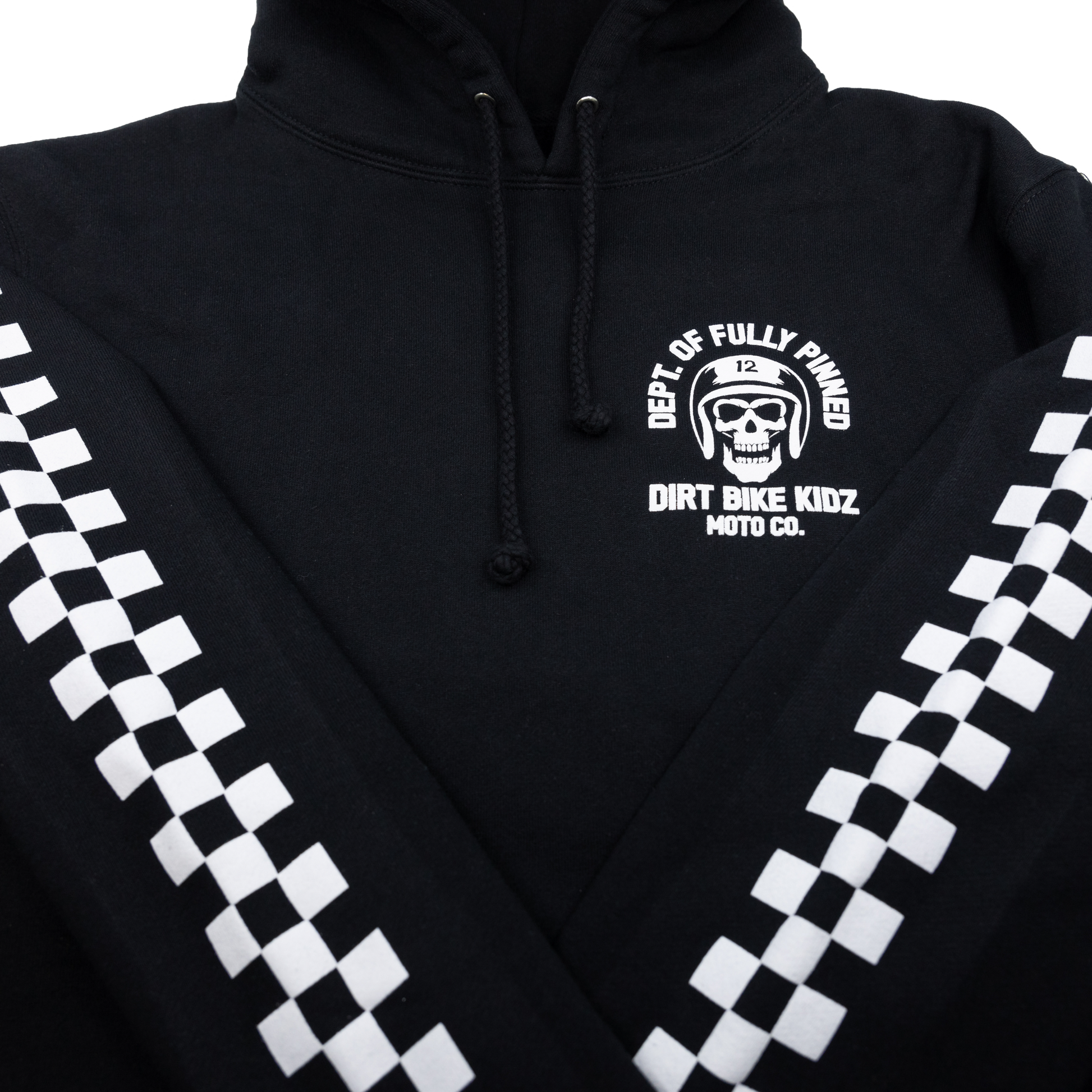 Fully Pinned Hoodie Black Lg
