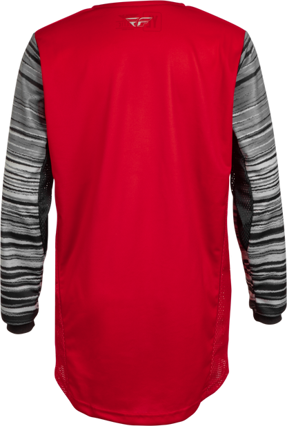 Youth Kinetic Wave Jersey Red/Grey Ym