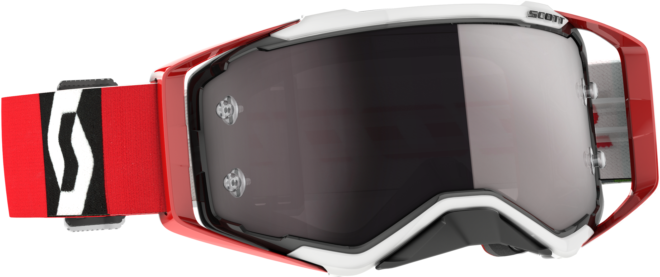 Prospect Goggle Red/Black Silver Chrome Works
