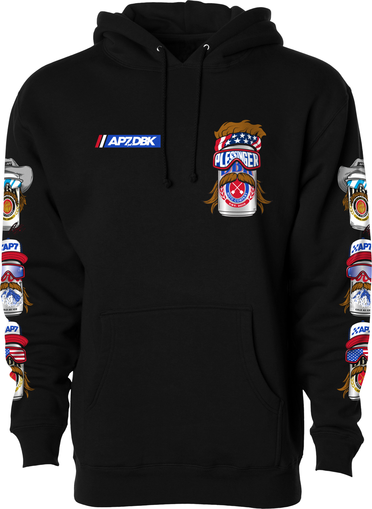 Mullet Madness Hoodie Black Sm