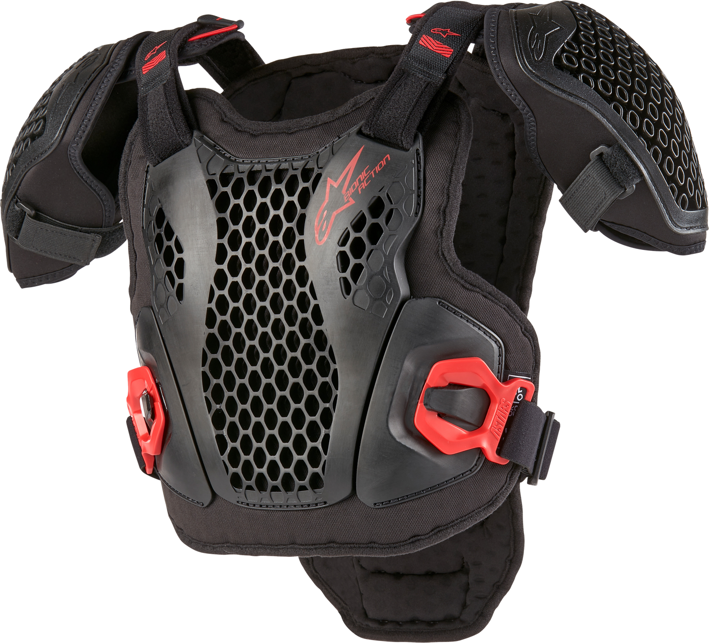 Bionic Action Youth Chest Protector Blk/Red Lg/Xl
