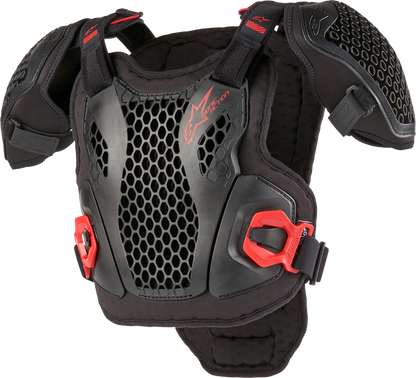 Bionic Action Youth Chest Protector Blk/Red Lg/Xl