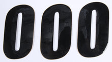Number 0 Black 4" 3/Pk