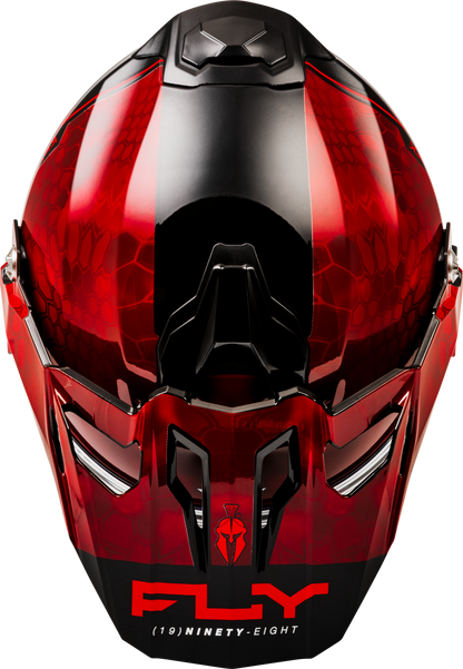 Trekker Cw Conceal Helmet Elec Shld Red/Black Lg