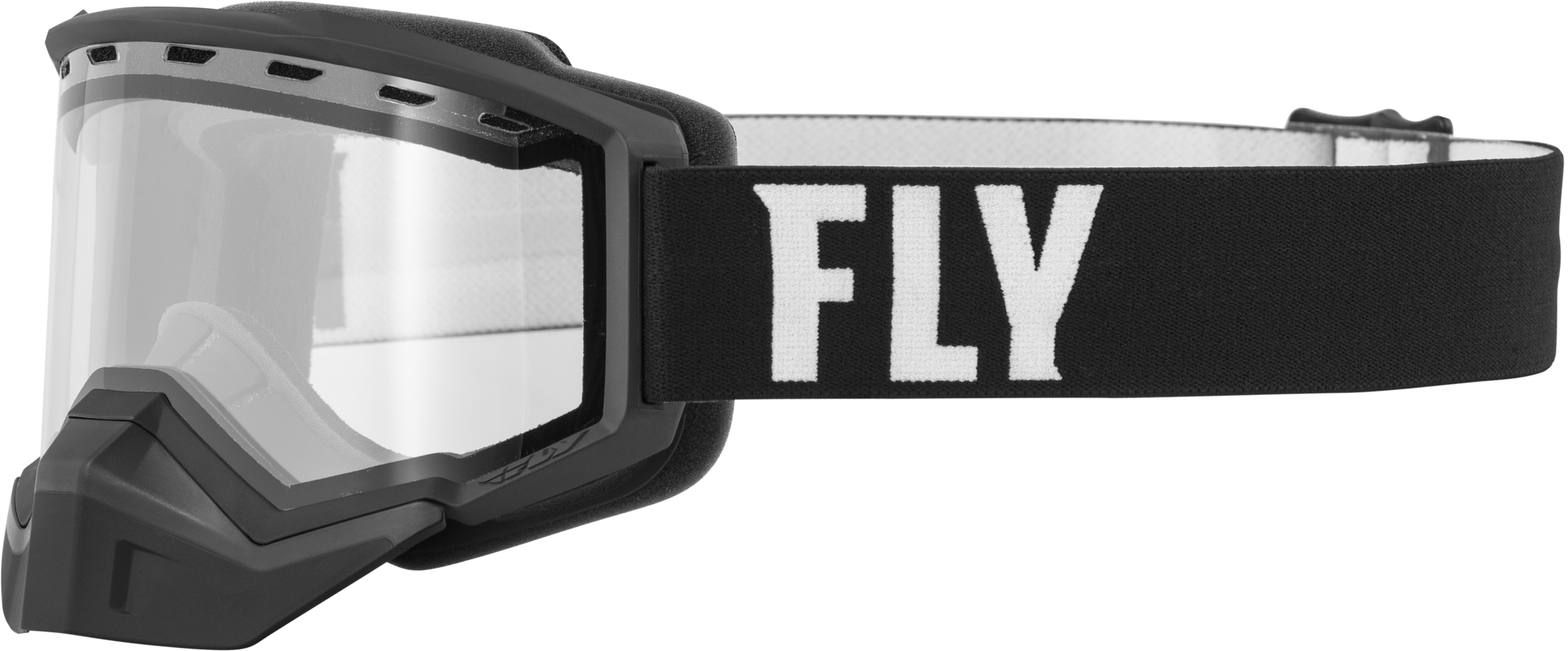 Focus Snow Goggle Black/White W/ Clear Lens