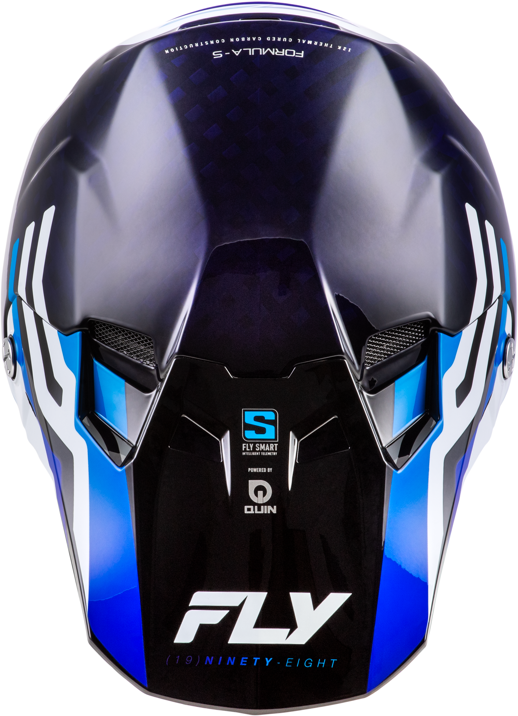 Formula S Carbon Byte Helmet Blue Carbon/Blue/White Xl