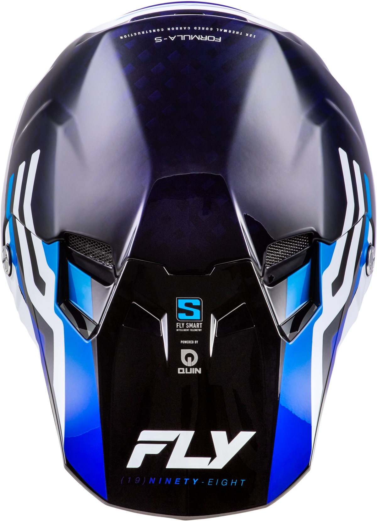 Formula S Carbon Byte Helmet Blue Carbon/Blue/White Lg