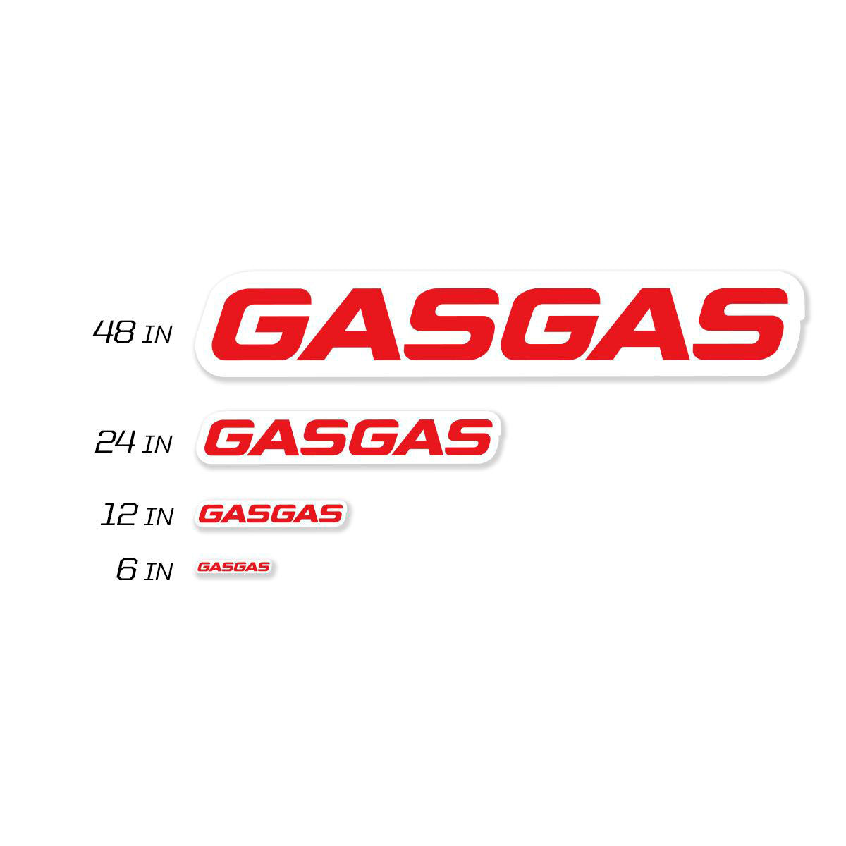 24" Gasgas Decal 8 Mil