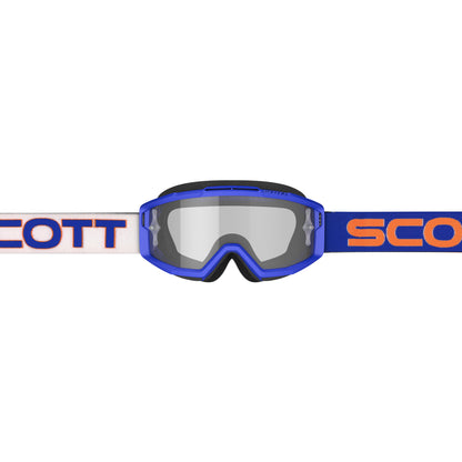 Split Otg Goggle White/Blue W/Clear Works Lens