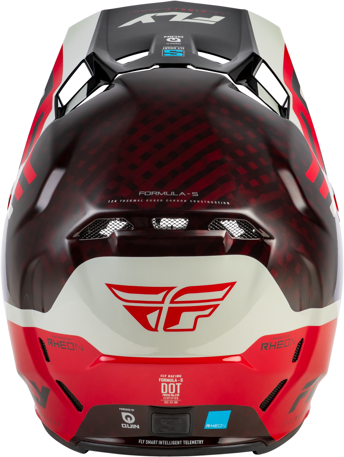 Formula S Carbon Byte Helmet Red Carbon/Red/Grey 2x