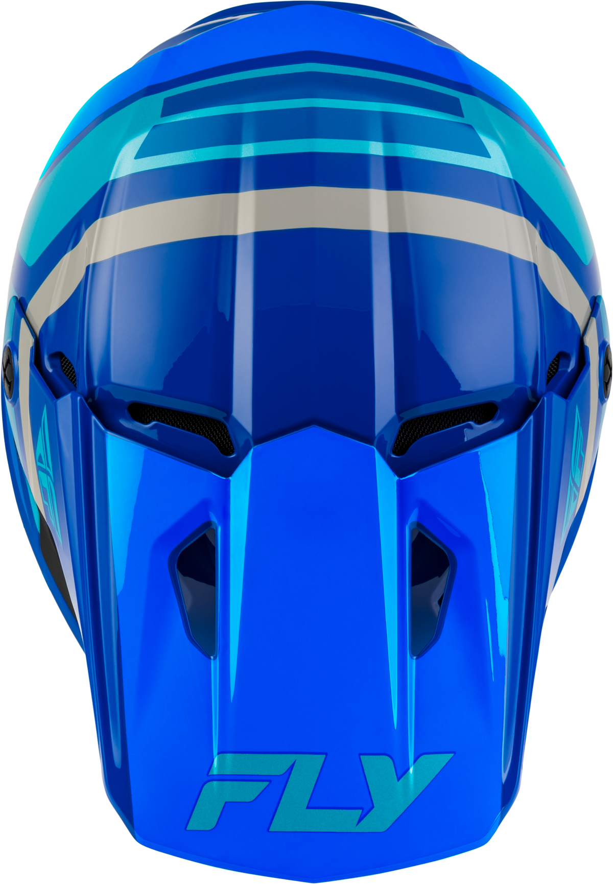 Youth Kinetic Scrap Helmet Blue/Light Blue/Grey Ym