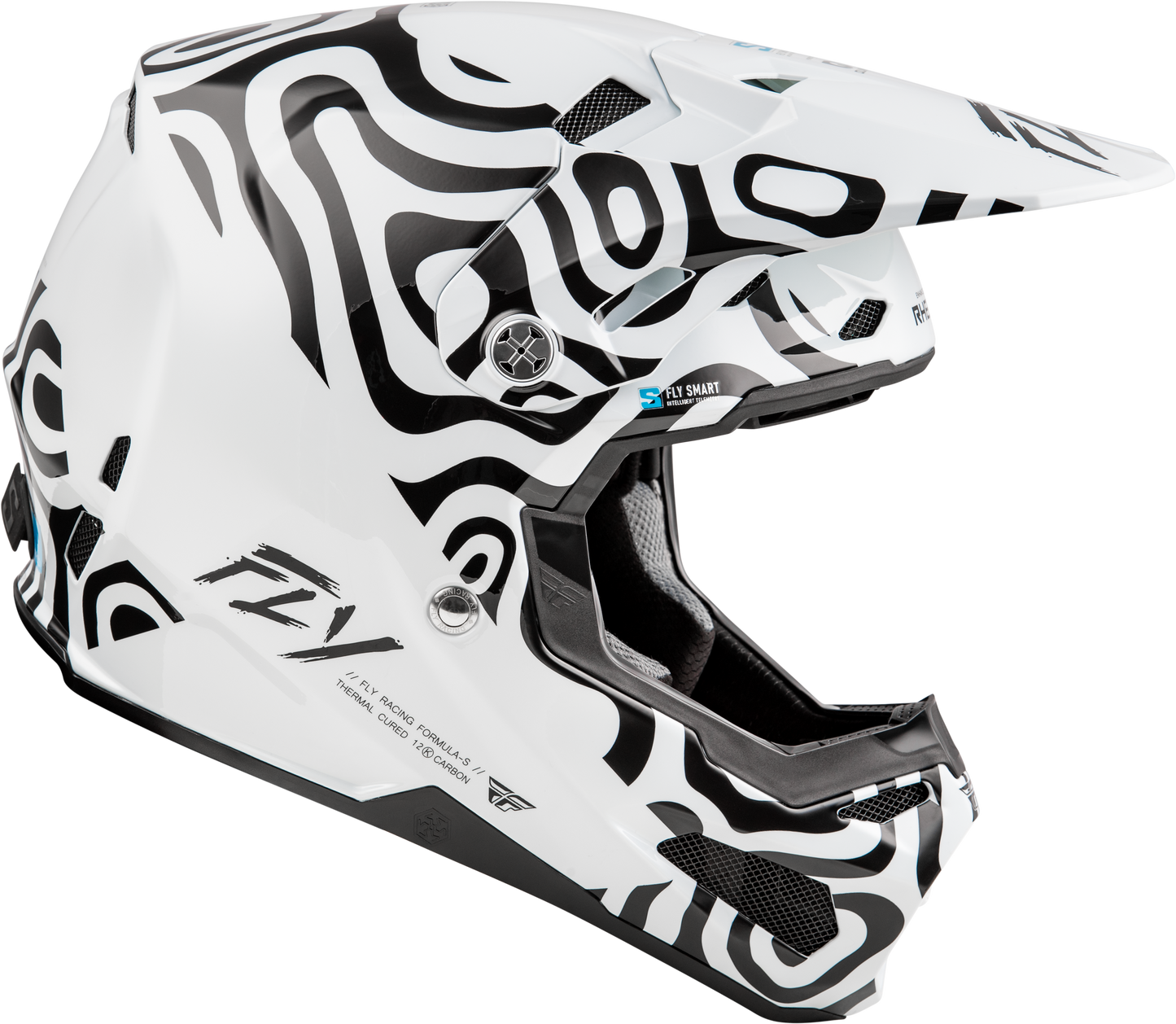Formula S Carbon Abyss Helmet White/Black Md
