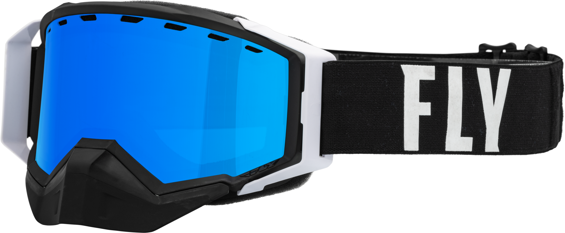 Zone Pro Snow Goggle Blk/White W/ Blue Mir/Plrzd Smoke Lens