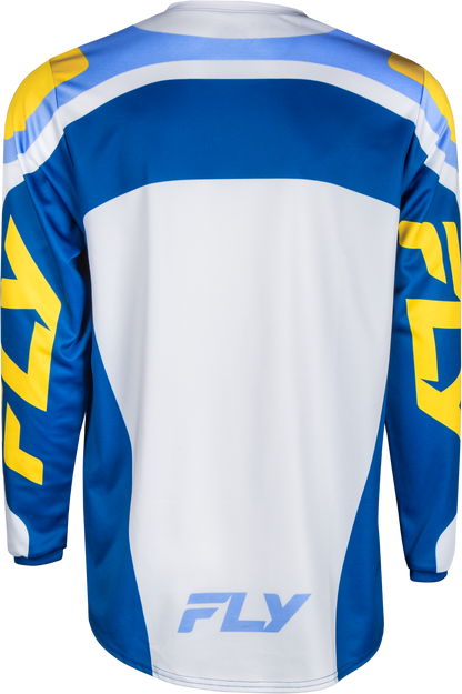 F 16 Jersey White/Dark Blue/Yellow Sm