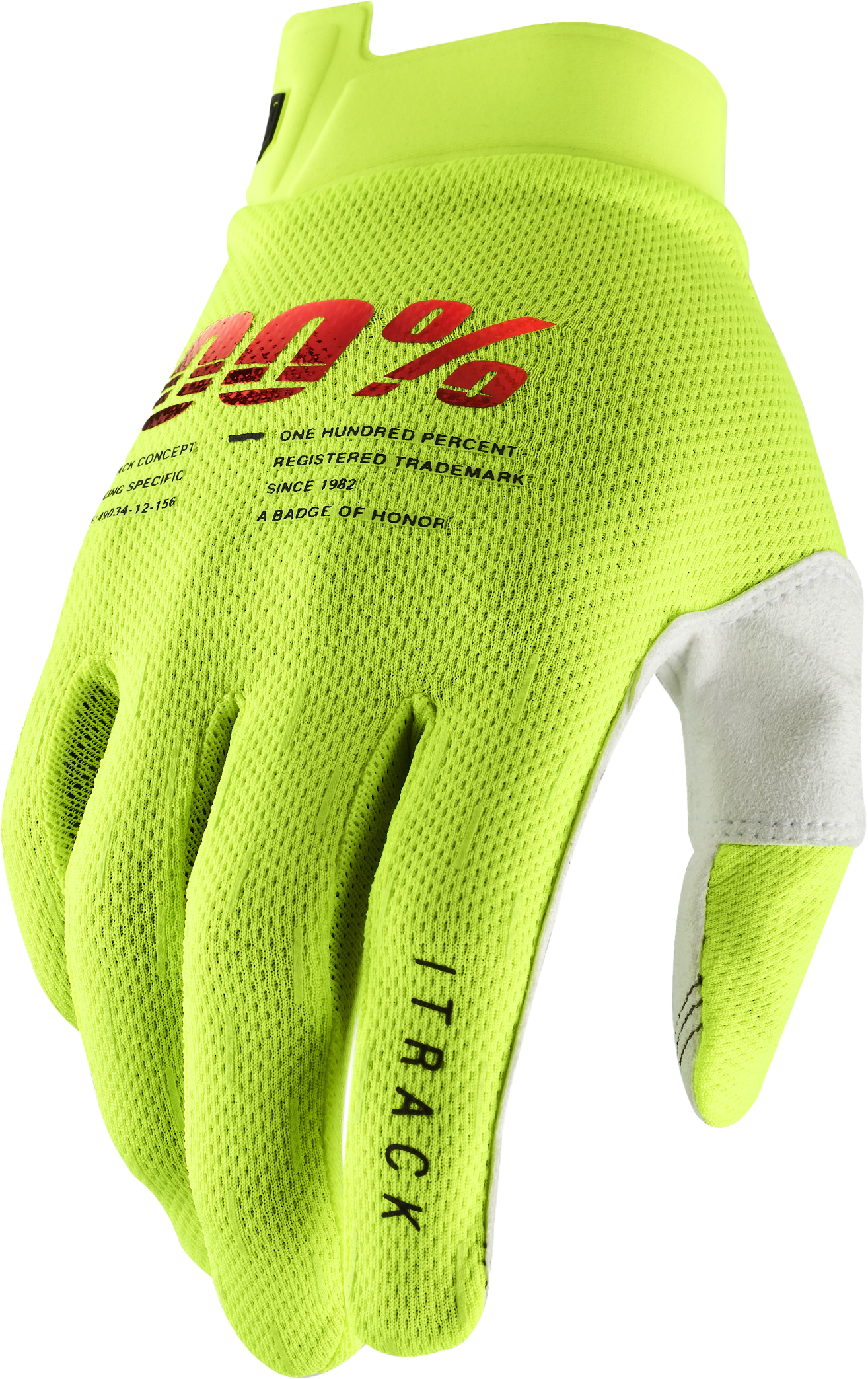 Itrack Youth Gloves Fluo Yellow Sm