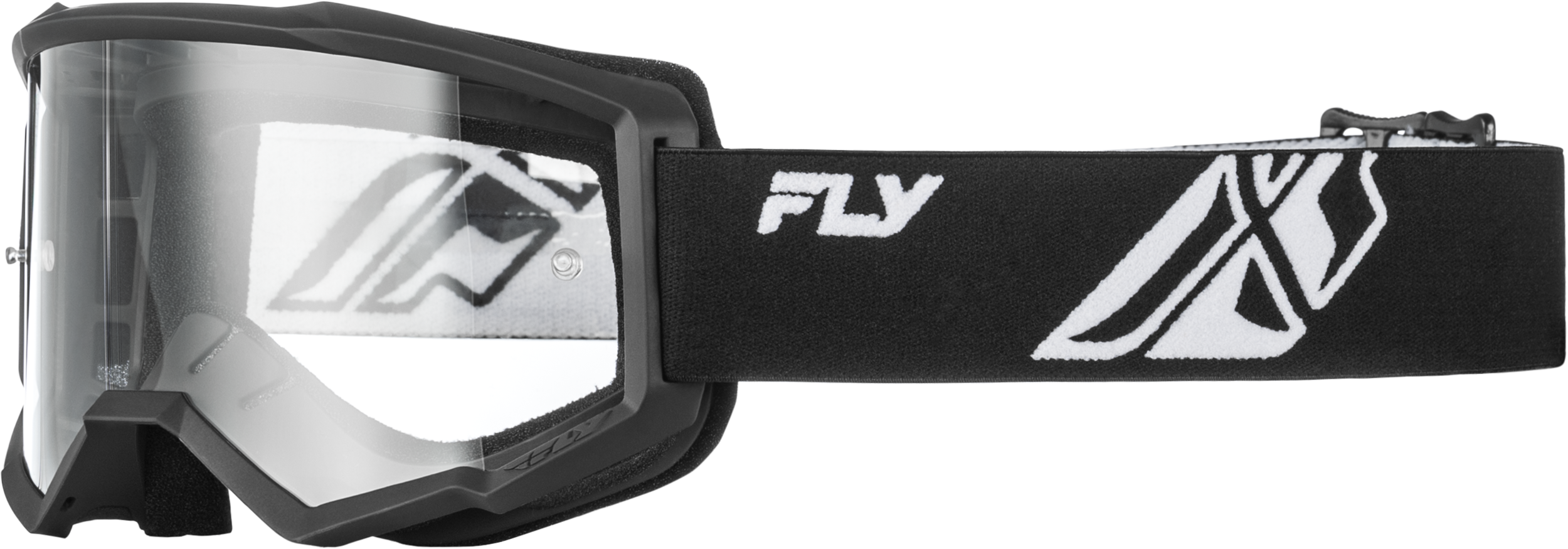Youth Focus Goggle Black/White W/ Clear Lens