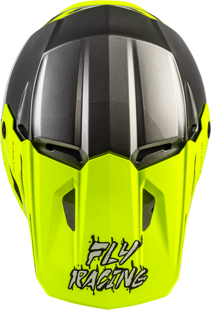 Youth Kinetic Surge Helmet Grey/Hi Vis Ys
