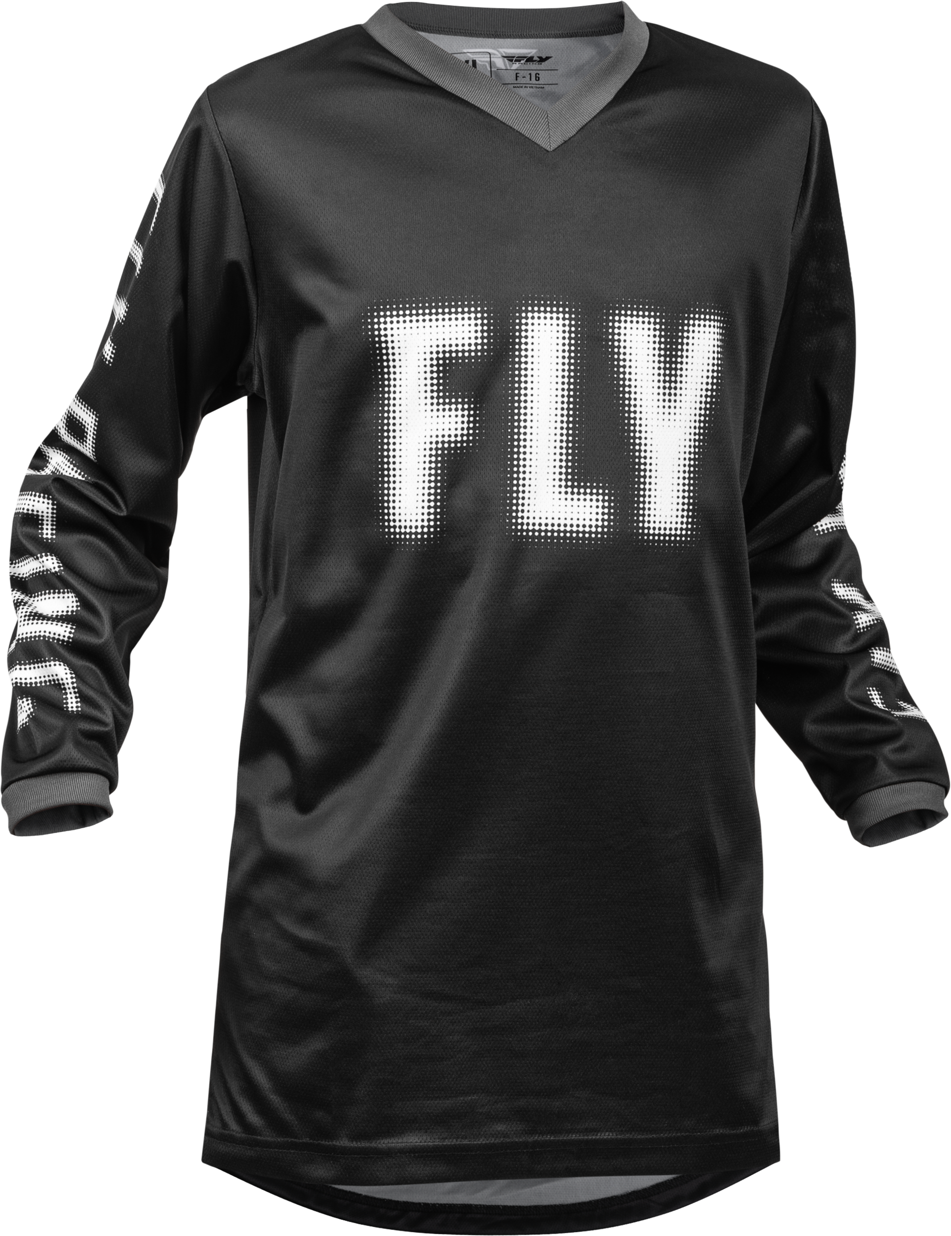 Youth F 16 Jersey Black/White Yl