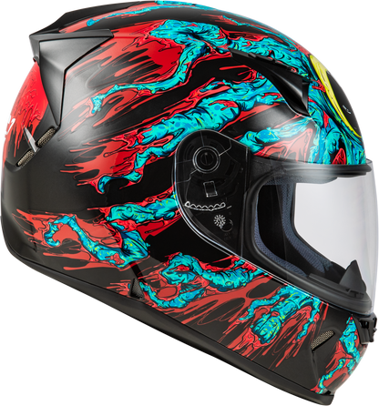 Revolt Space Creep Helmet Light Blue/Black/Red Sm