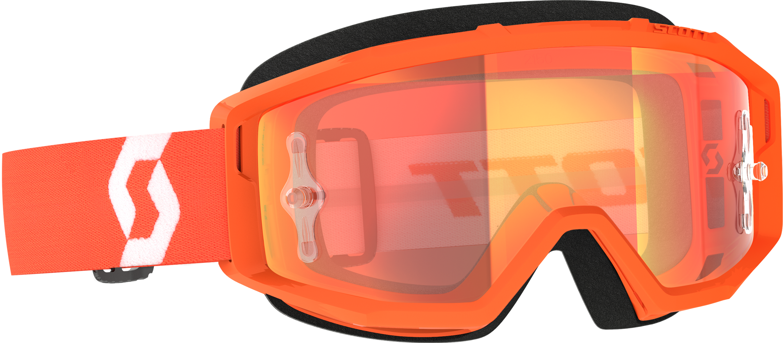 Primal Goggle Orange/White Orange Chrome Works
