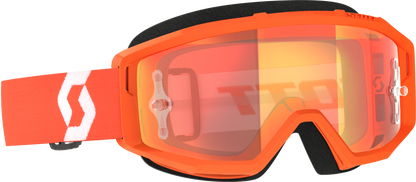 Primal Goggle Orange/White Orange Chrome Works