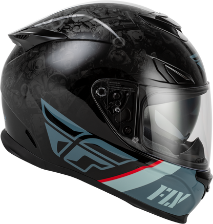 Sentinel Mech Helmet Black/Grey/Red Md