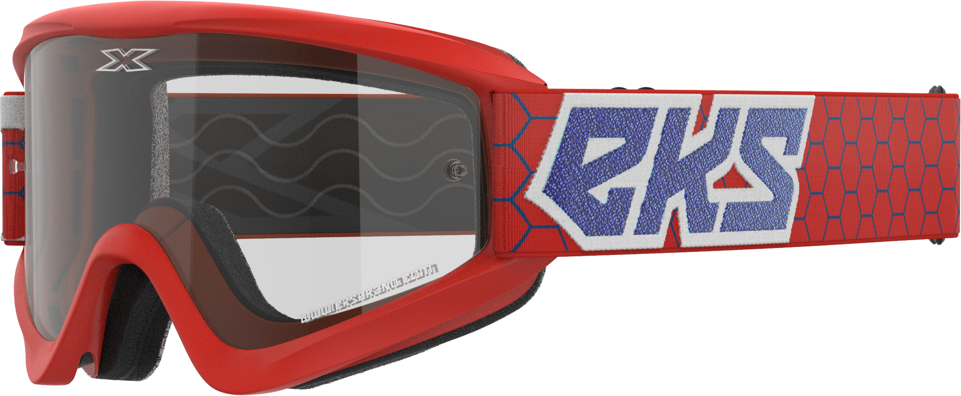 Flat Out Clear Goggle Red/White/Blue Clear