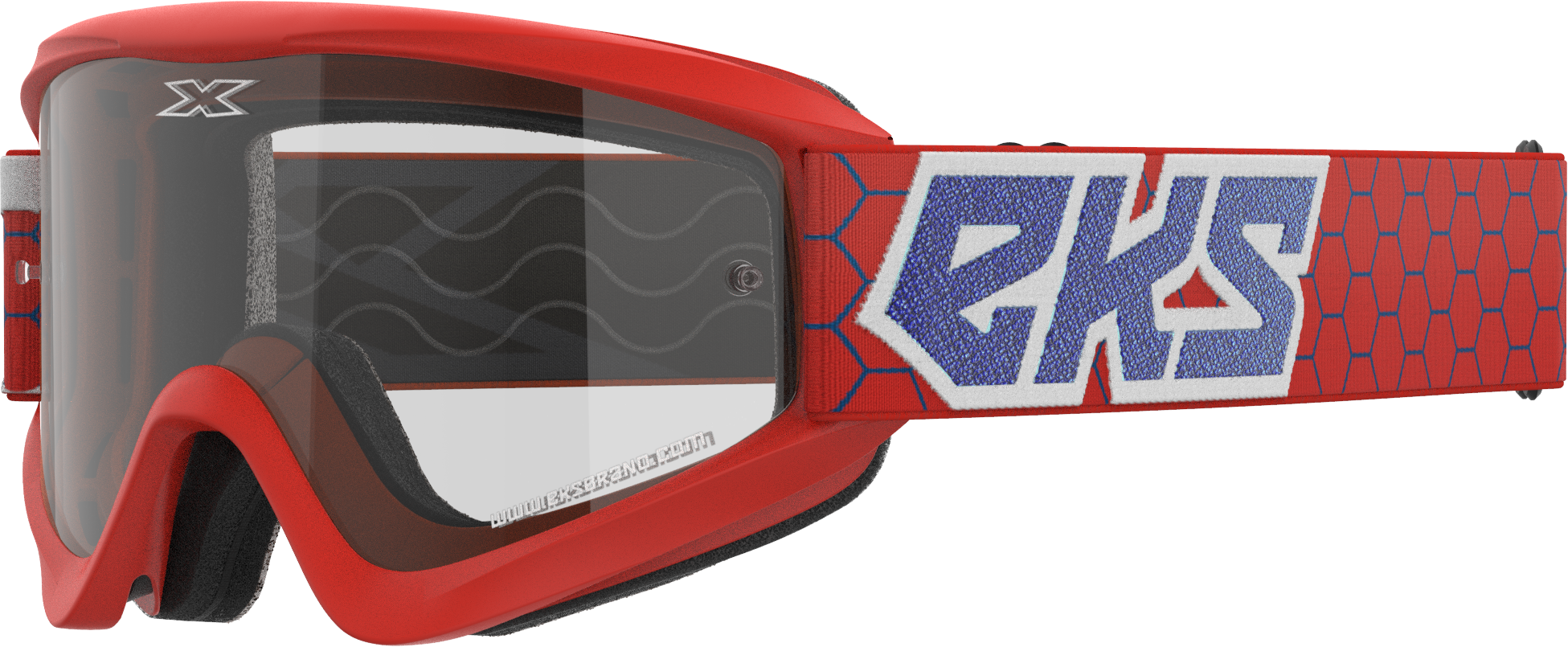 Flat Out Clear Goggle Red/White/Blue Clear