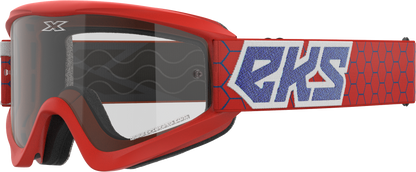 Flat Out Clear Goggle Red/White/Blue Clear