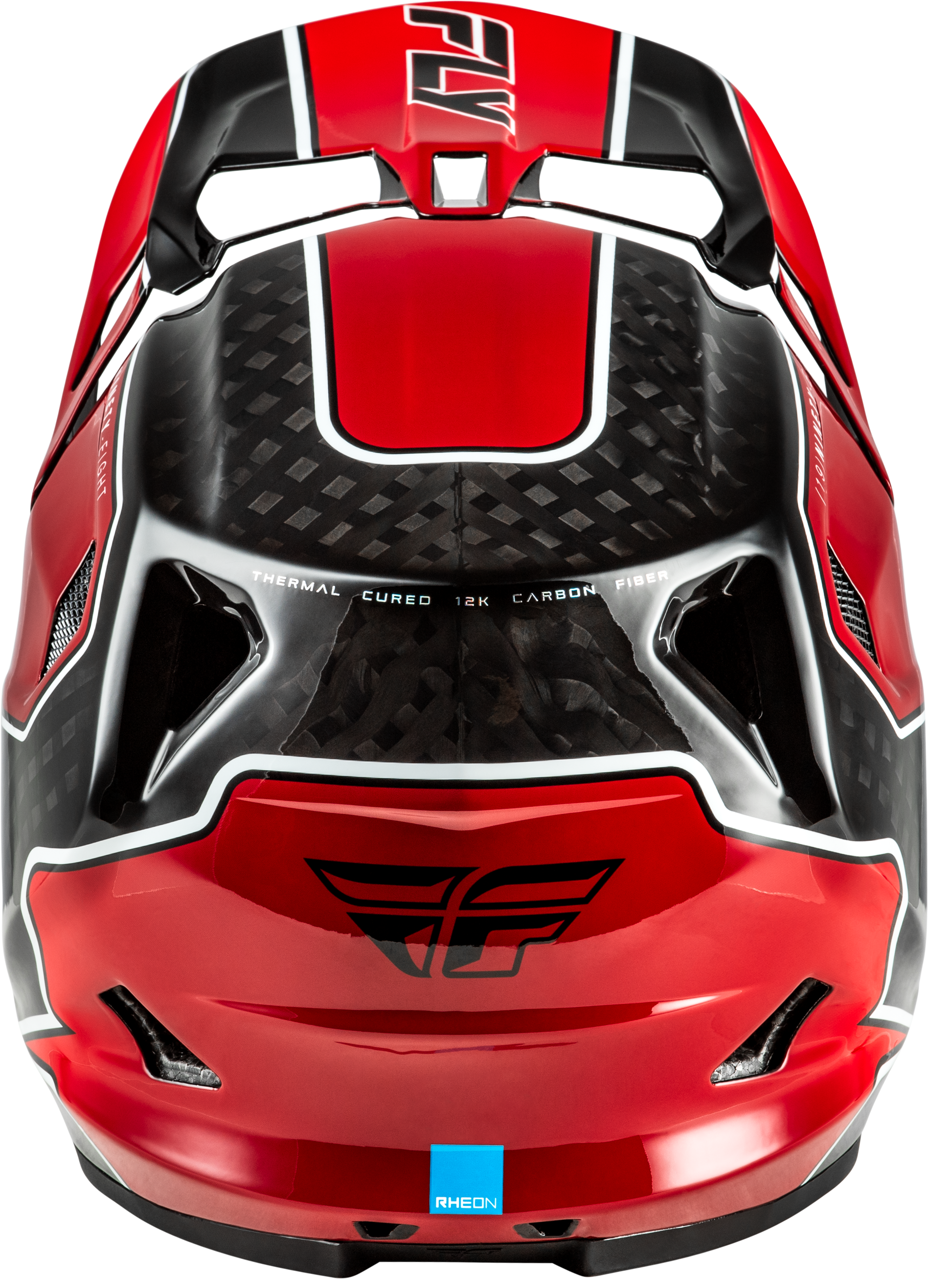 Werx R Flow Carbon Helmet Black Carbon/Red Lg