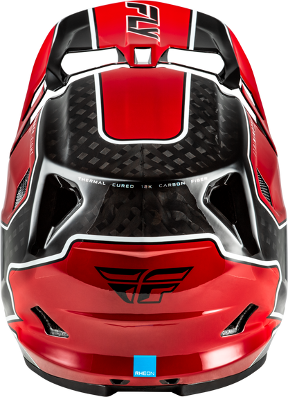Werx R Flow Carbon Helmet Black Carbon/Red Xs