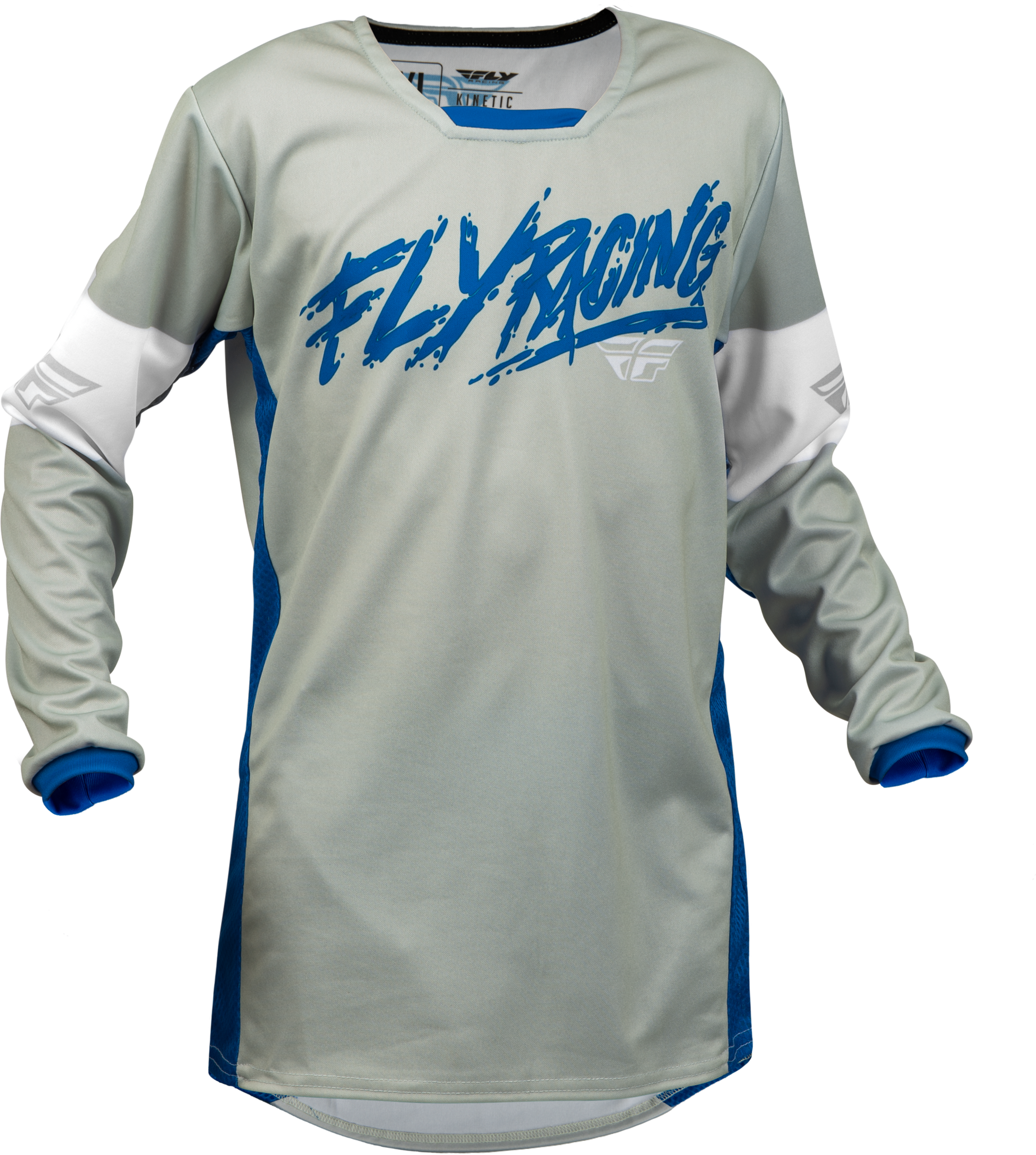 Youth Kinetic Khaos Jersey Light Grey/Blue/White Yx
