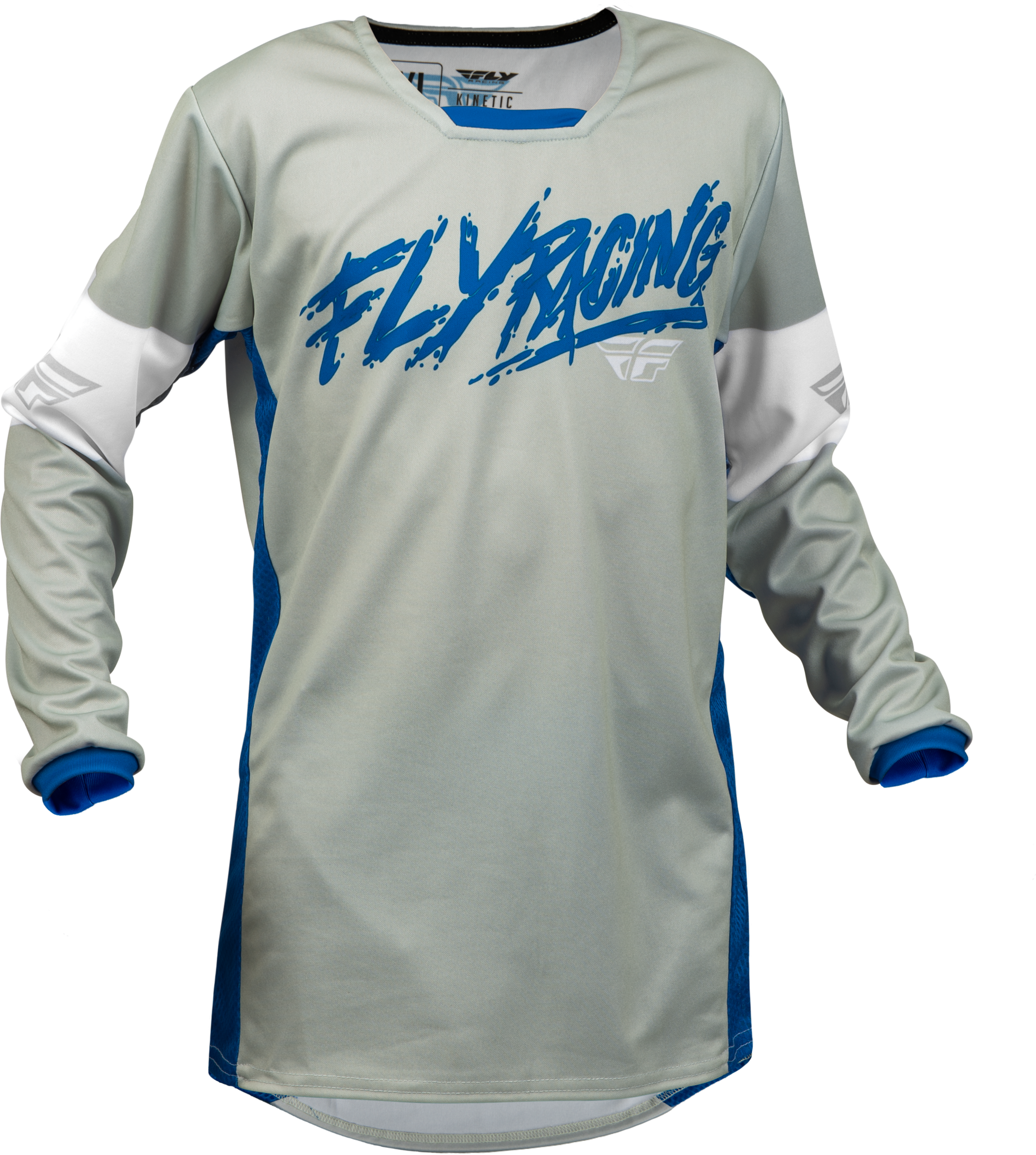 Youth Kinetic Khaos Jersey Light Grey/Blue/White Yx