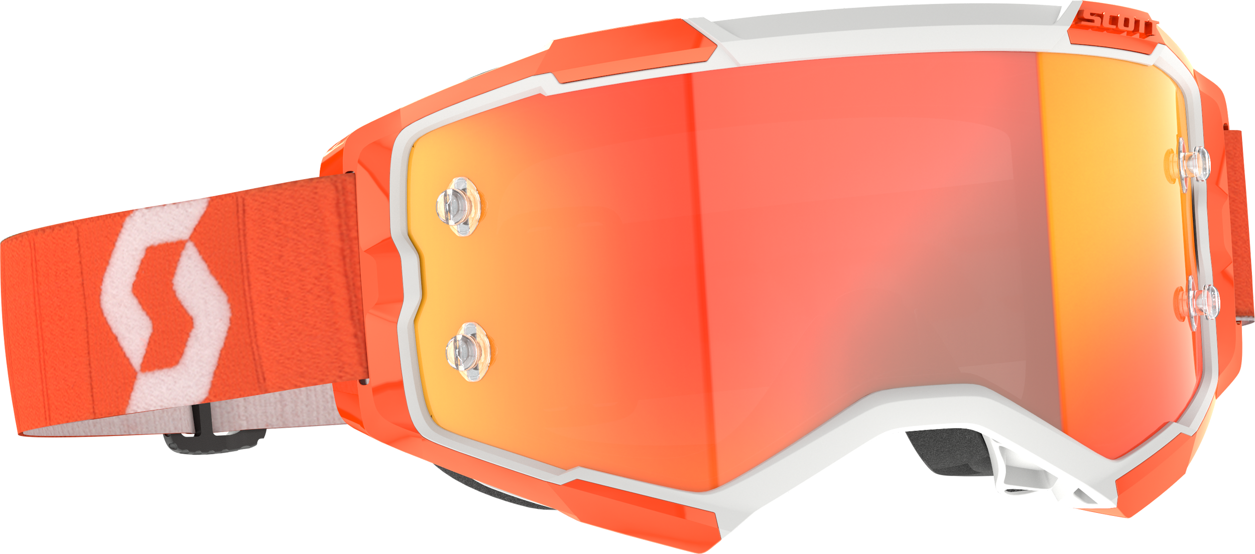 Fury Goggle Orange Orange Chrome Works